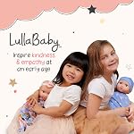 LullaBaby – Baby Doll Stroller – Foldable Frame – Star-Print Design – 14-Inch Baby Doll Accessories – Pretend Play 2+ Years