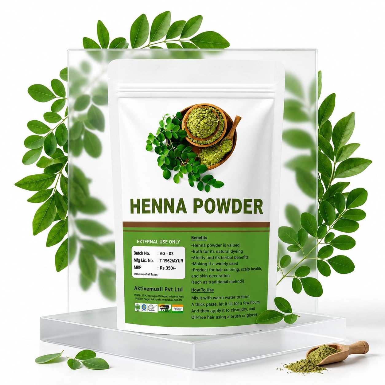 Henna Powder + Indigo Powder for Hair Colour- Each-image-40