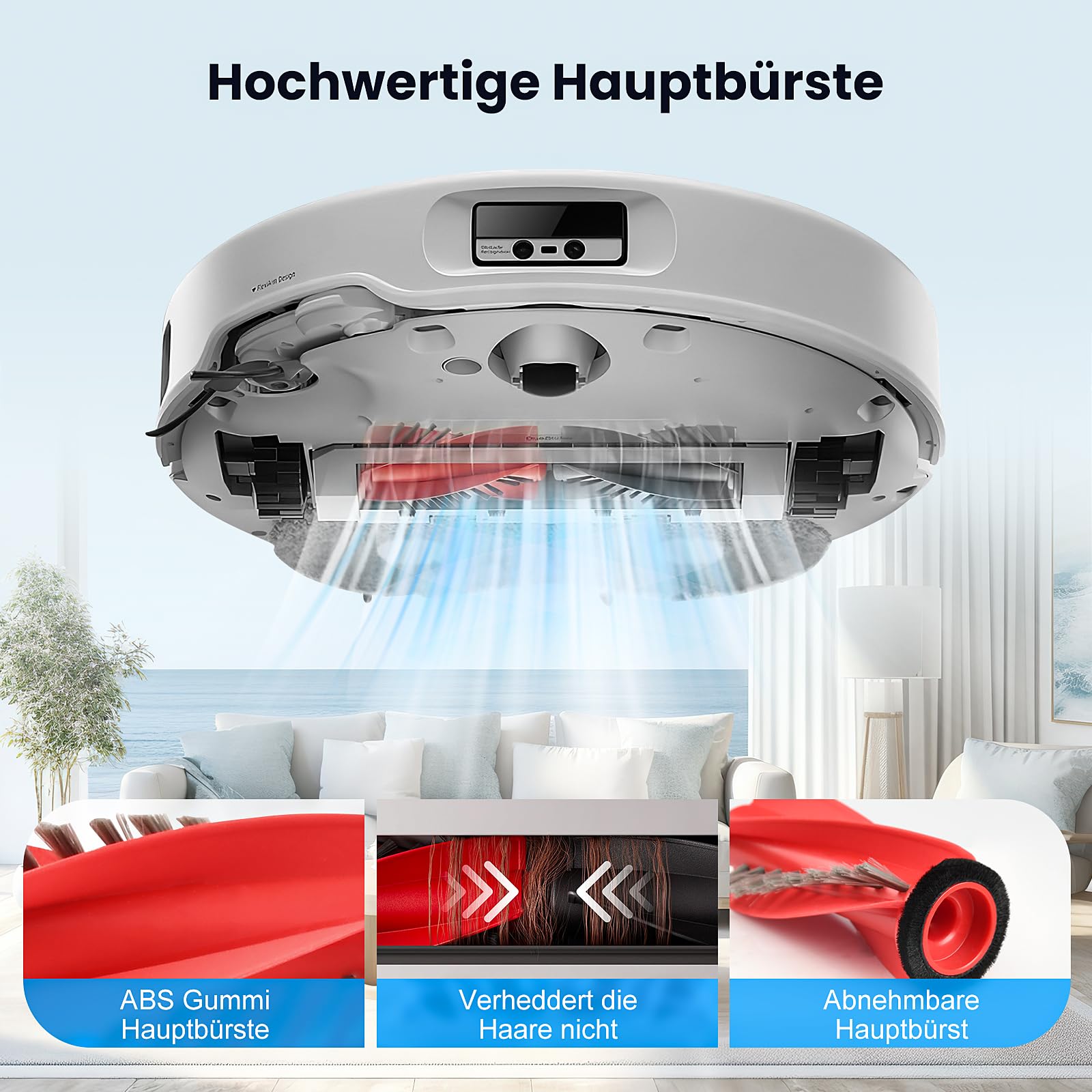 Yivy 30-pack vervangende accessoires voor Roborock Qrevo Curve/Curv/Curv S5X /Edge/Edge S5A/S5V/P20 Pro: 4 hoofdborstels 6 zijborstels 4 HEPA-filters 6 stofzakken 8 dweilpads etc