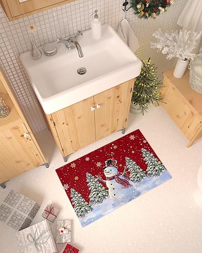 Miniatura 65 de Alfombras y tapetes de cocina Hello Fall, 2 unidades, color azul, naranja, calabaza, hoja de arce, pájaros, alfombras antideslizantes con pasillo