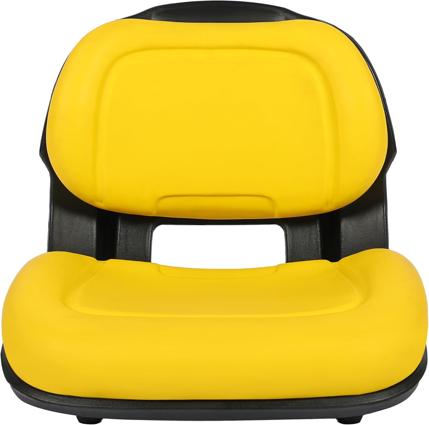 ALMULOO Seat Replacement for AM136044 Compatible with John Deere 47 IN 325 335 345 355 225 305 310 330 X GT GX LX Series Tractor Lawn Mower Seat Plastic Yellow+Black