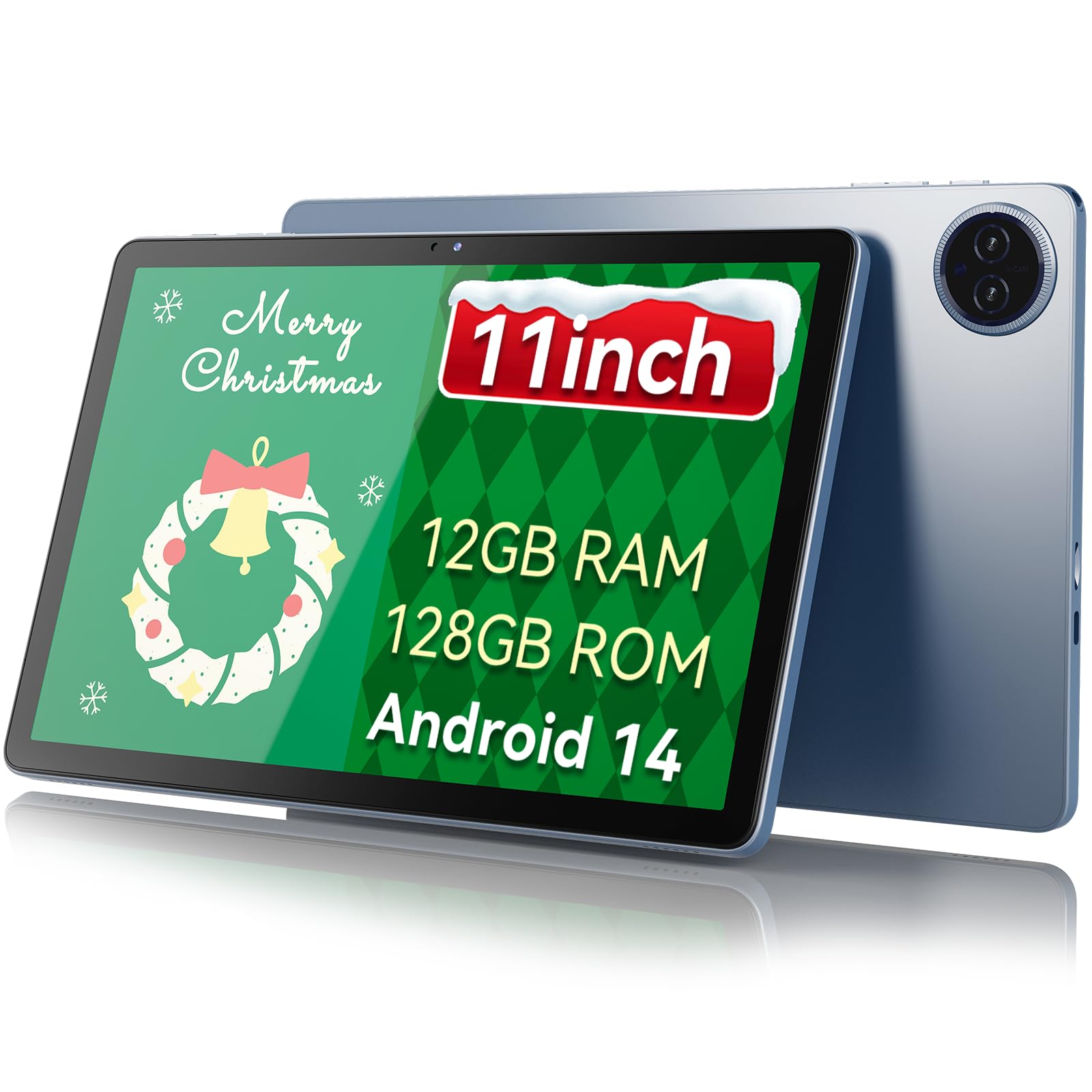 Tablette DigiLand 11 Pouces – Android 14, 12 Go RAM, 128 Go Stockage, écran HD, Batterie 7000 MAh – WiFi 6, Octa-core, étui Inclus