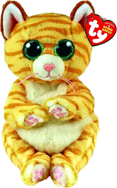 TY - Beanie Bellies - Peluche Mango le chat 15 cm - TY40550, Marron - 1