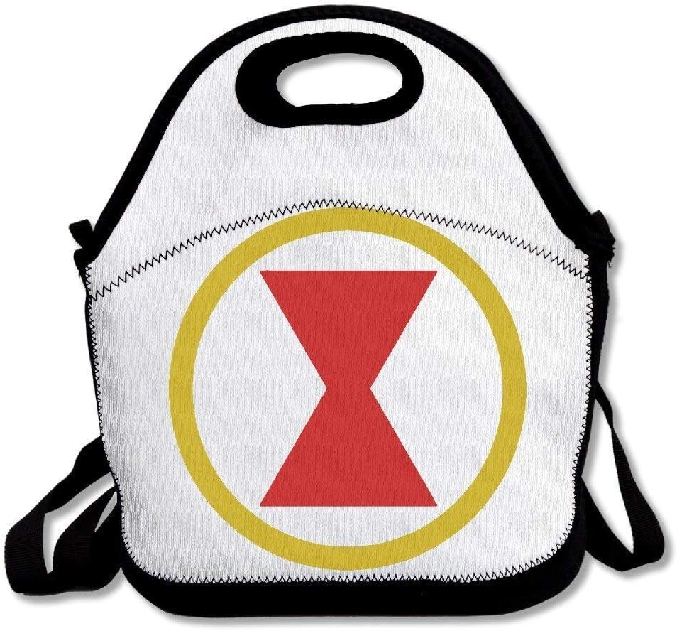 Black Widow Comic Logo Insulated Lunch Bag Tote Lunch Box