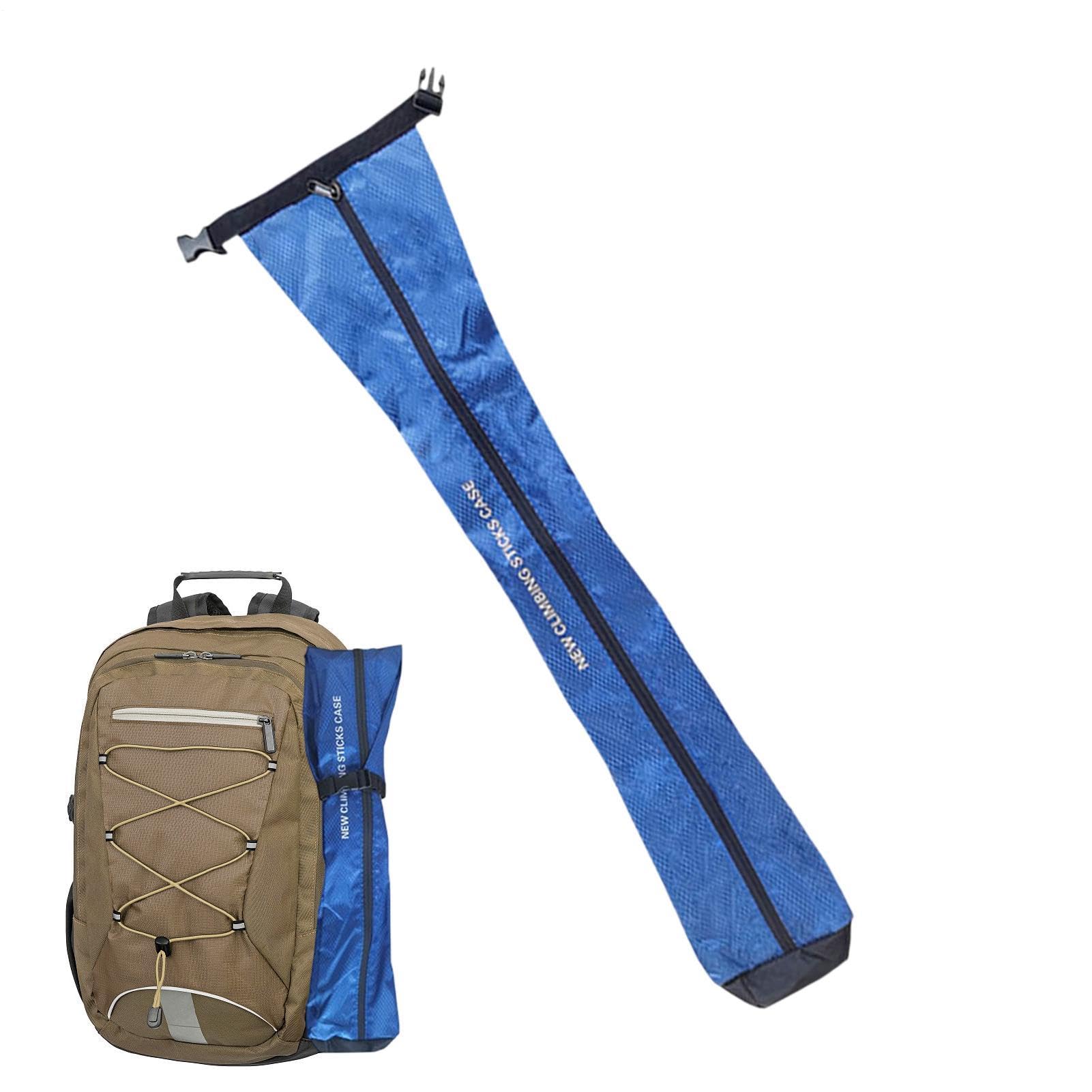 Tent Pole Bag Walking Stick Protective Cover with Adjustable Drawstring