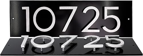 Miniatura 2 de Placa de dirección horizontal con número flotante de 3 pulgadas, diseño de aluminio recubierto de polvo, fácil de instalar, fabricado con orgullo