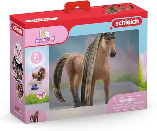 Miniatura 8 de Schleich Horse Club Sofia's Beauties Akhal Teke Stallion - Juego de 8 figuras de juguete de caballo con pelo cepillable y accesorios para niños y