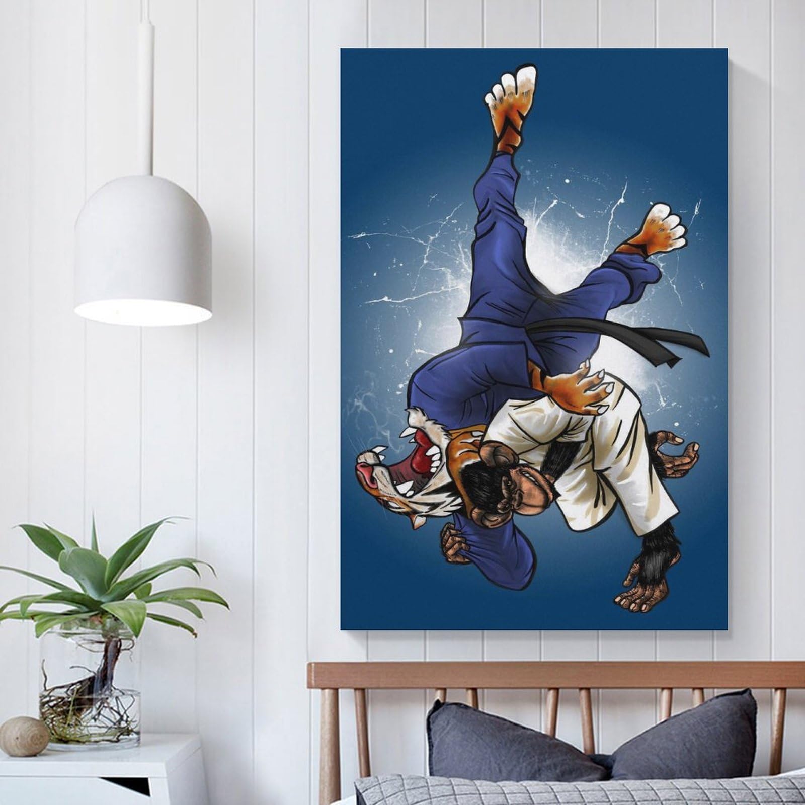 Amazon.com: FestiKit Jiu Jitsu Martial Arts Judo Canvas Art