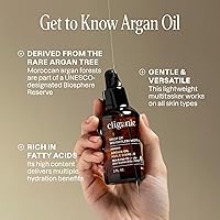 Vista 3 de Aceite de argán orgánico Cliganic 16 oz con bomba, 100% puro A granel para cabello, cara y piel (el empaque puede variar)