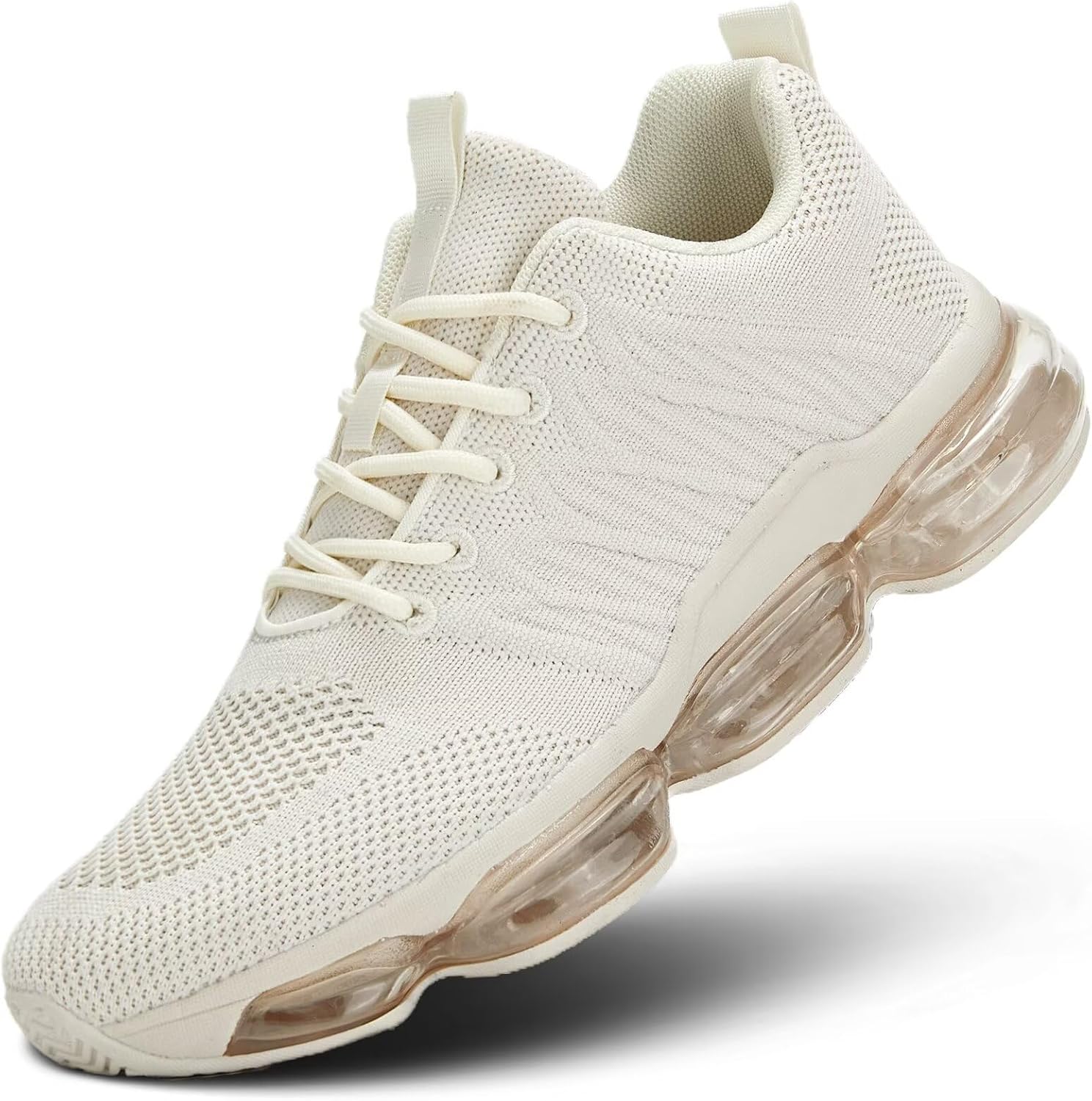 Womens Air Cushion Running Shoes Walking Jogging Fitness Gym Fashion Sneakers Lace Up Casual Comfortable Work Tennis Sport Athletic Trainers