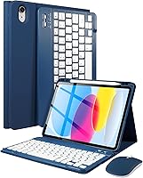 Vista 10 de LAMA Funda magnética con teclado para iPad (A16) de 11ª generación 2025/10ª generación 2022, con teclado para iPad de 11 pulgadas (A16) y 10.9