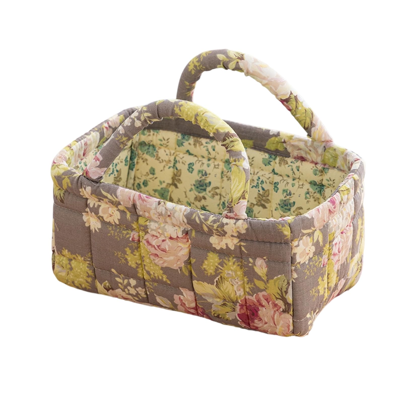 Msioytog N3 Stylish Printed Fabric Storage Box For Makeup Accessories And Small Items Elegant Cotton Fabric Storage Basket Cloth Lingerie Box