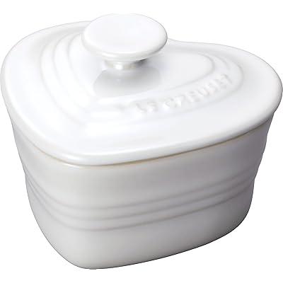 ル・クルーゼ(Le Creuset) 耐熱容器 ラムカン・ダムール(フタ付き) ホワイトラスター 耐熱 耐冷 電子レンジ オーブン 対応 結婚祝い 記念日 ブラ …