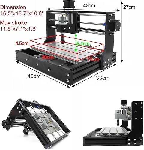 Vista 11 de CNCTOPBAOS CNC 3018-PRO Kit de enrutador de madera 3 ejes USB DIY mini grabador fresado máquina de grabado cortador plástico acrílico PCB PVC