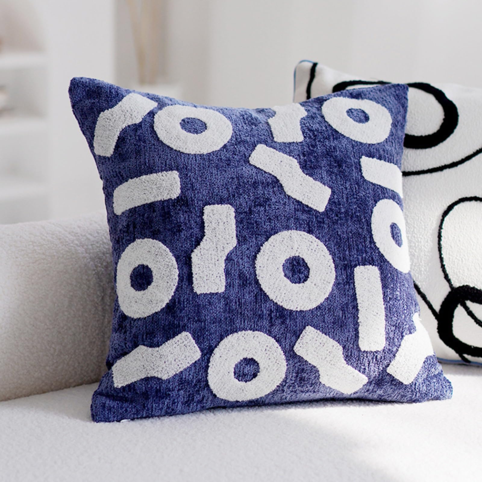 Housse de coussin 45x45 lavable et résistante pour protéger le canapé