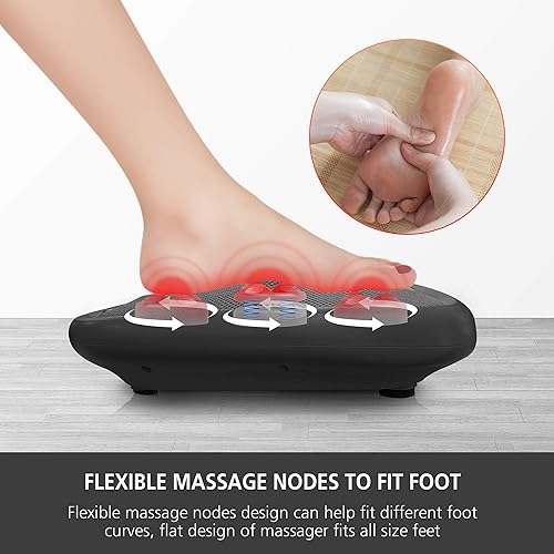 Miniatura 4 de COMFIER Shiatsu - Masajeador de pies con calefacción, masajeador de pies y espalda con calor, calentador de pies calentado, masajeador de pies para