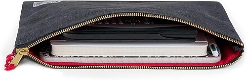 Miniatura 3 de Rough Enough Canvas Pequeño Archivo Carpeta Organizador Documento Seguro EDC Bolsa RE8290 Negro+AG