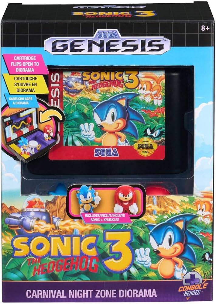 Amazon.com: Console Heroes Sonic The Hedgehog 3 Diorama Playset