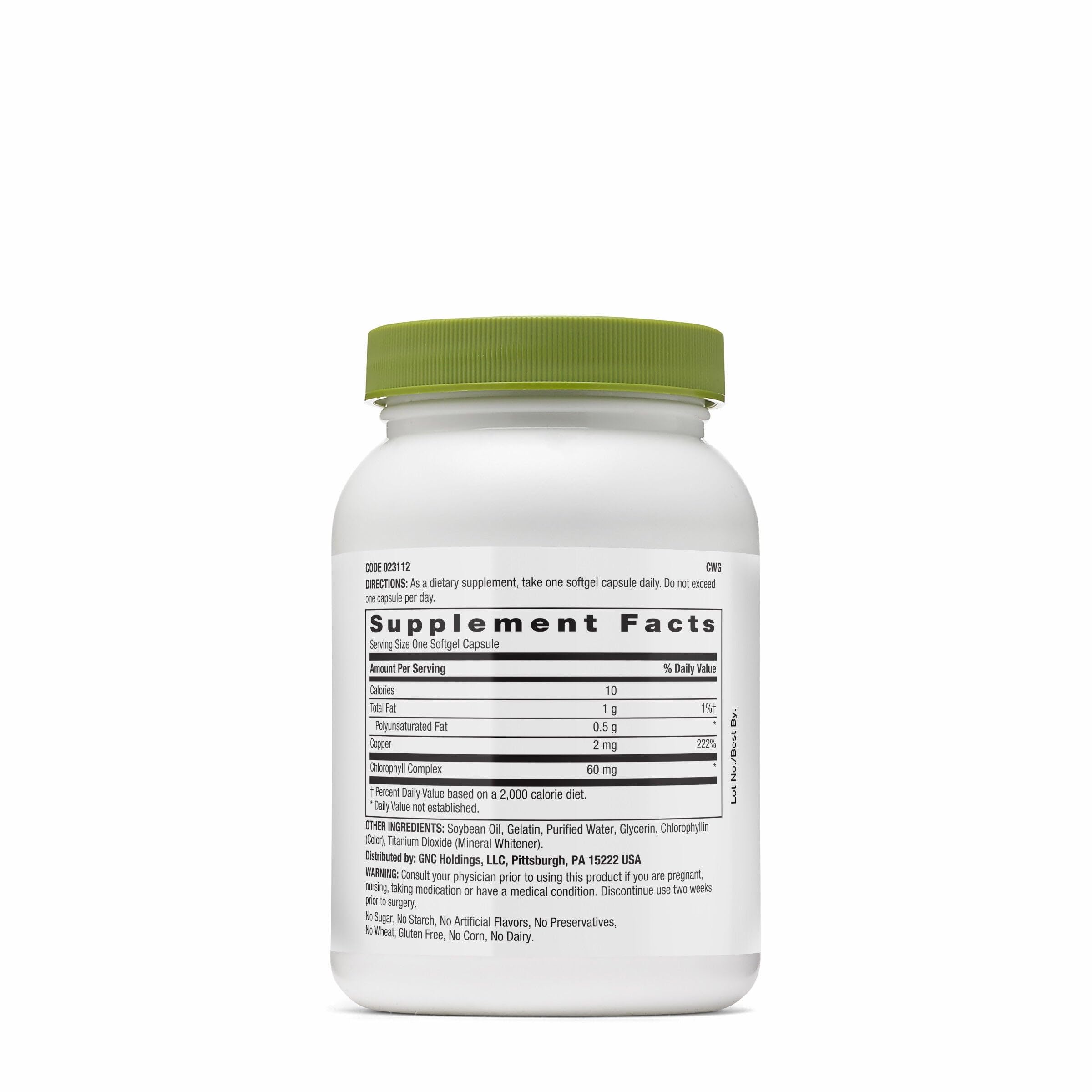 GNC Superfoods Triple Chlorophyll, 90 Softgels — Amazon image 2