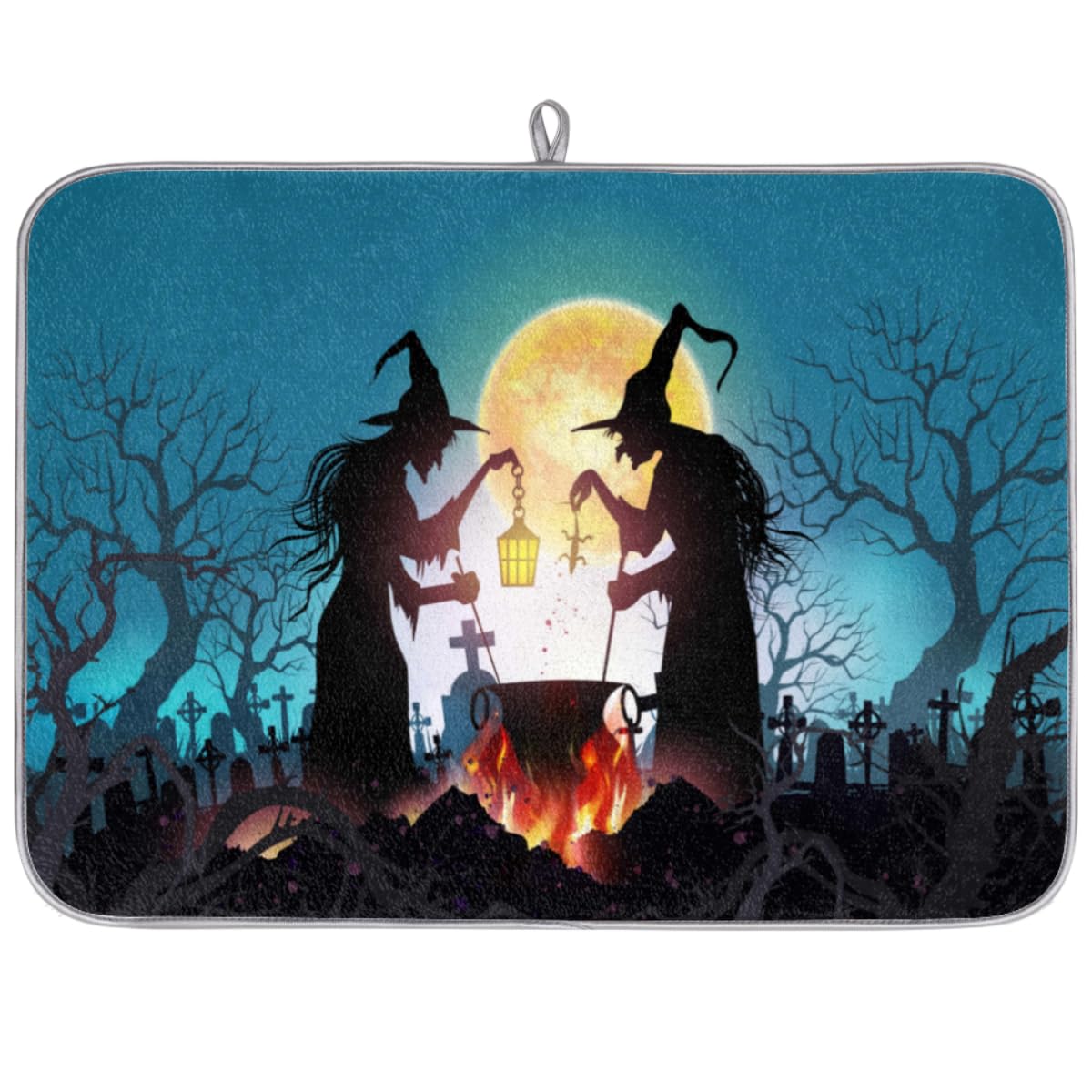 Tapis De Séchage En Microfibre Pour Comptoir De Cuisine, Motif Lune