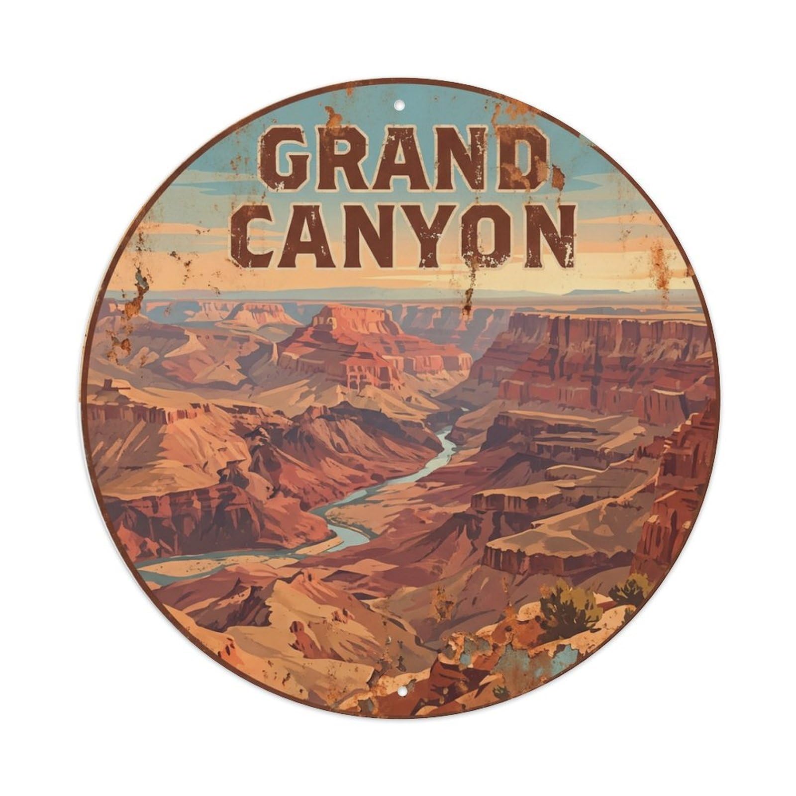 Retro USA Travel Grand Canyon Metal Tin Sign