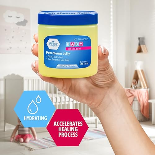 Miniatura 7 de MED PRIDE Bañera de gelatina de petróleo con aroma fresco, protector de la piel e hidratante para piel seca, erupciones, quemaduras, sarpullidos de