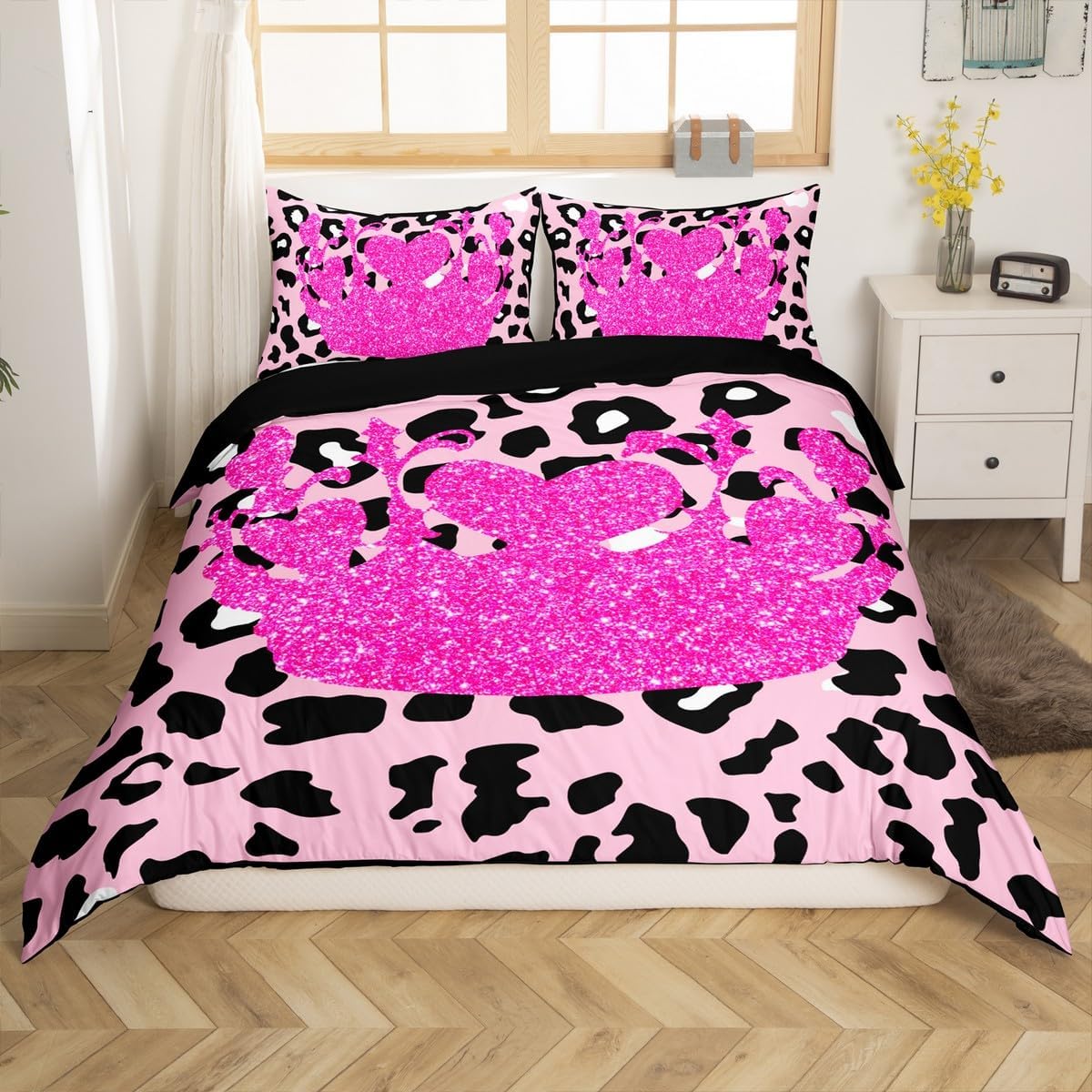 Feelyou Kids Queen Size Phoenix Bedding Set Red Phoenix Duvet Cover Fire Phoenix Comforter Cover for Kids Boys Girls Flying Bird Bedspread Cover Adult Bedroom Decor 3Pcs Zipper (No Comforter)