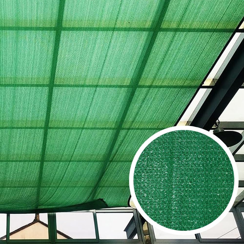 Ogrodowy żagiel przeciwsłoneczny, ochrona przed promieniowaniem UV, tkanina do szklarni i patio, oddychająca, prostokątna, z przelotkami, 3 x 5 m