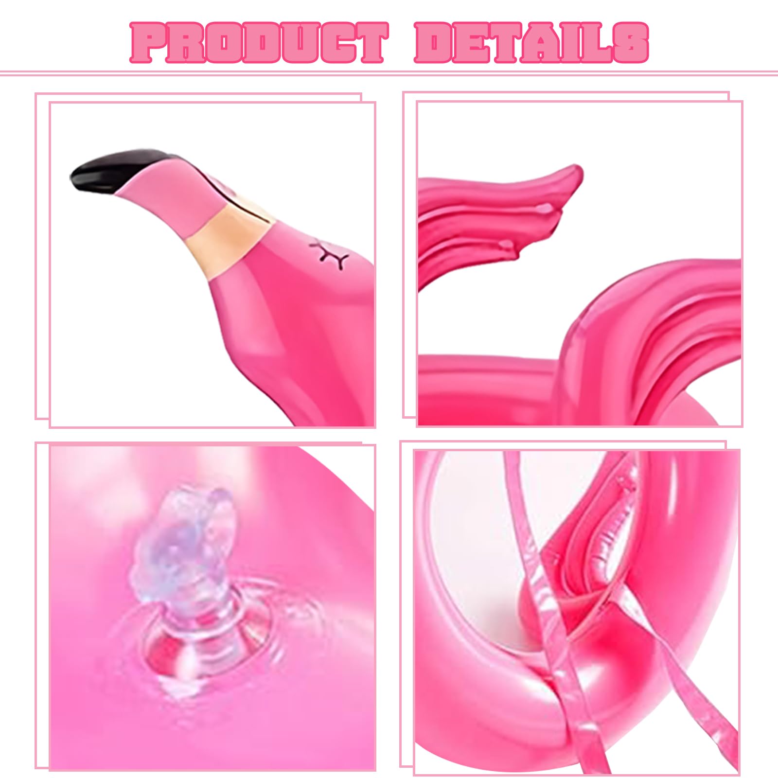 Flamingo Ring Toss Games for Kids Party,Inflatable Flamingo Ring Toss with 8 Rings Toss Toys,Inflatable Throwing Rings Party Toss Games for Kid,Adults Family Indoor Outdoor Garden Parties Fun Game - Image 3