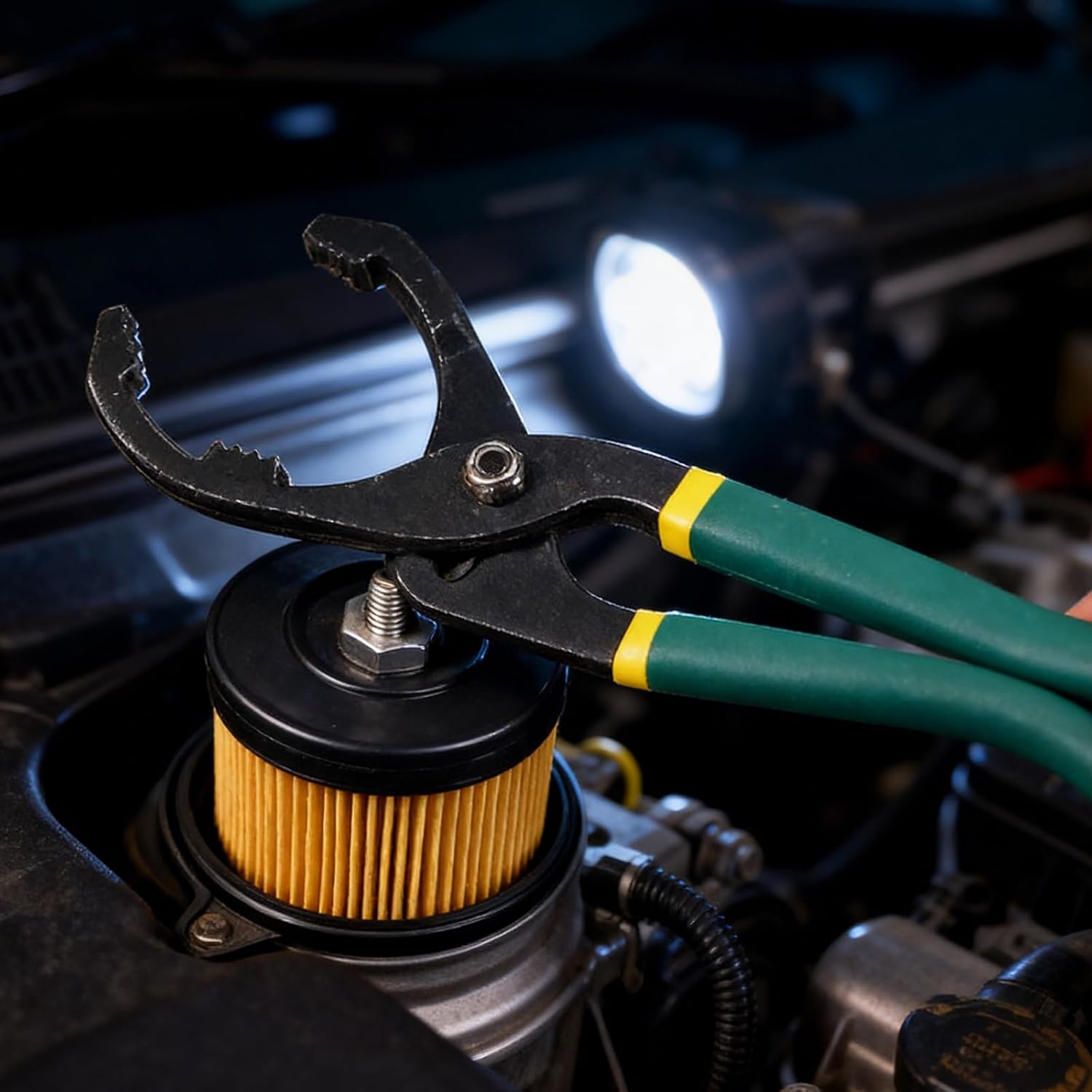 12 inch adjustable oil filter pliers and wrench adjustable oil filter removal tool, perfect for engine filters, conduits