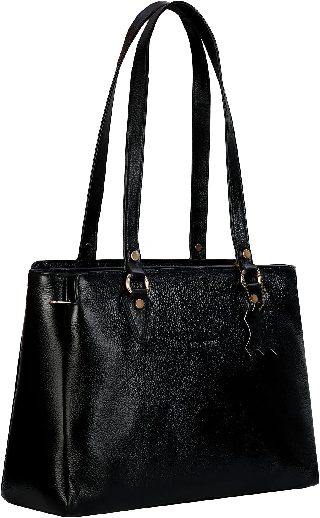 RICHSIGN LEATHER ACCESSORIESFull-Grain Natural Genuine Pure Leather Top-Handle Ladies Purse Messenger Shoulder Satchel Handbag Laptop Tote Bags For Women Office Use Dimension-L-13 X H-10'' x W- 5''