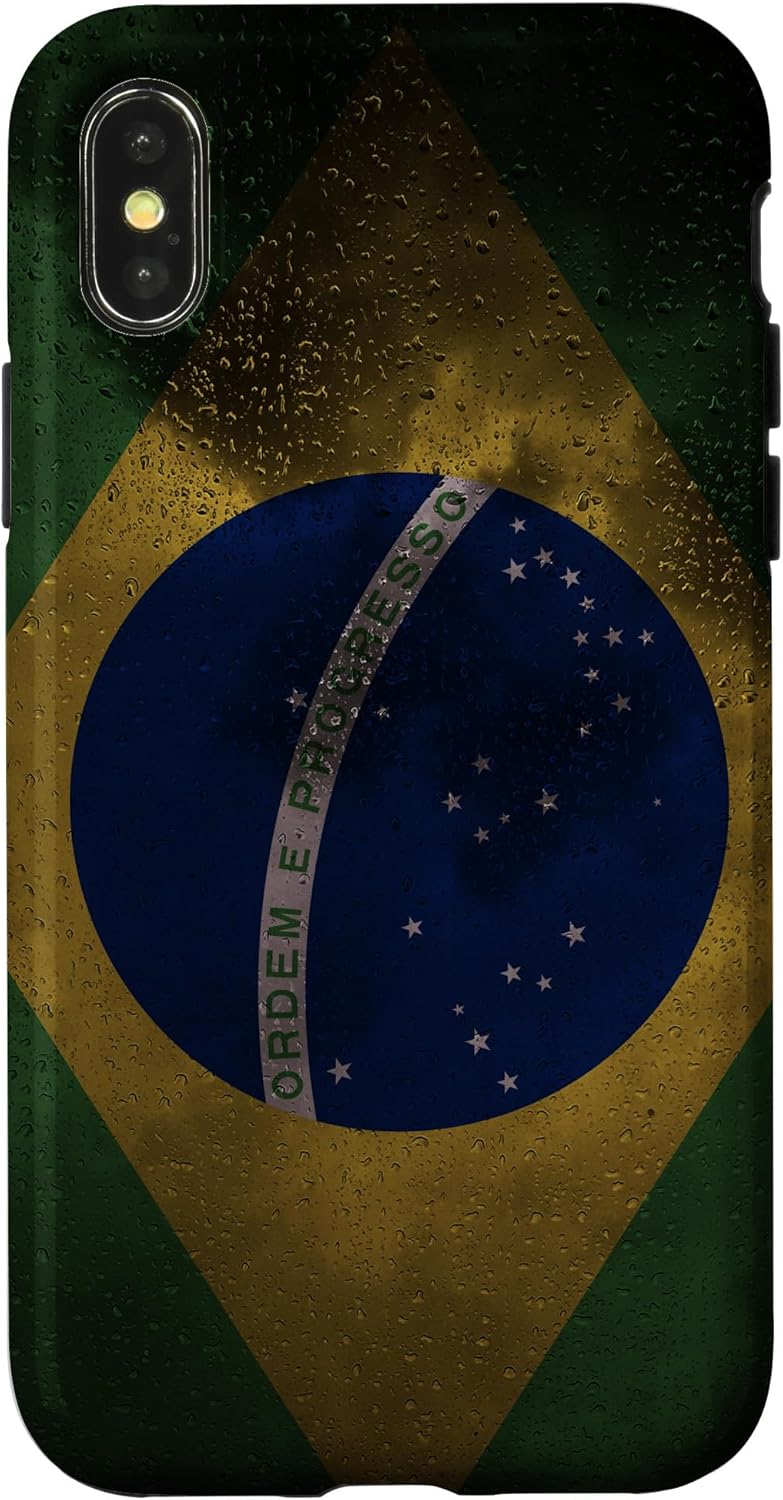 iPhone 12 mini Brazil Raindrop Style Flag - Brazilian Pride Case