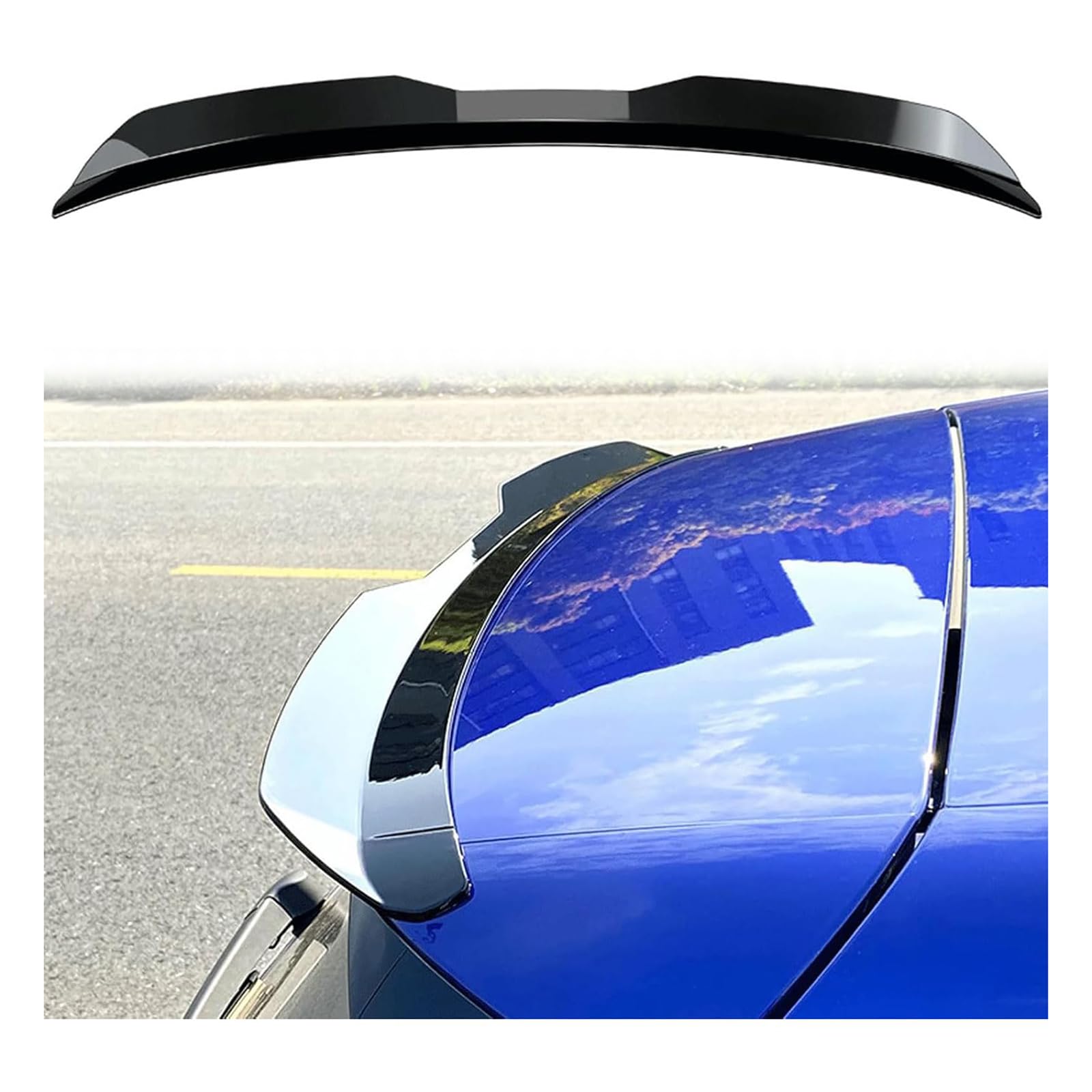 GQCUHMEMY Car Rear Spoiler For Dacia Bigster Full Hybrid 155 2024-2026 ABS Rear Trunk Spoiler Wing Spoilers Tail Wing Body Kit Modification Accessories,A