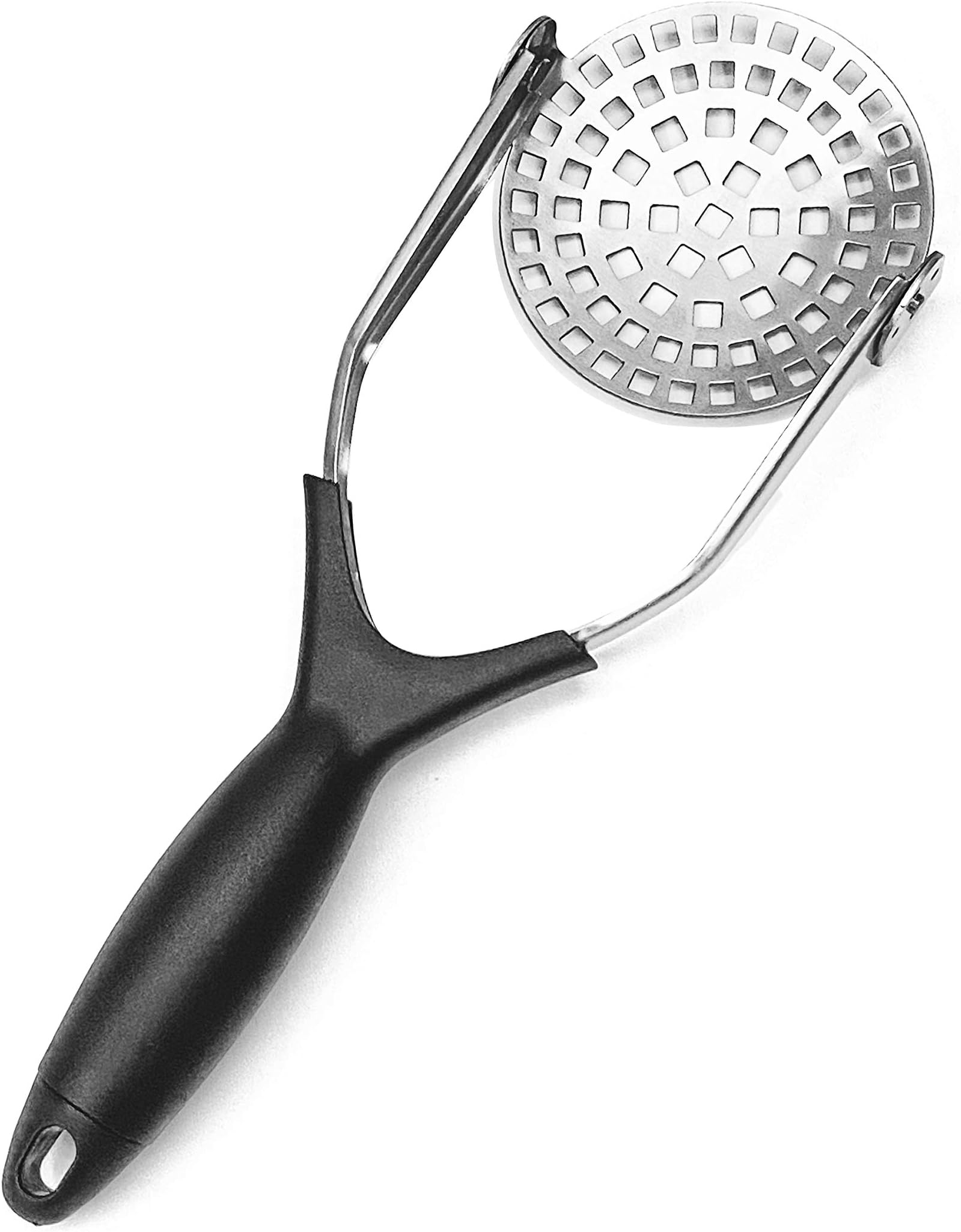 Dadam Clever Monster Stainless Steel Potato Masher - Heavy Duty with Garlic Press, Cooking and Kitchen Gadget - Convenient for Making Mashed Potatoes, Vegetables and Fruits