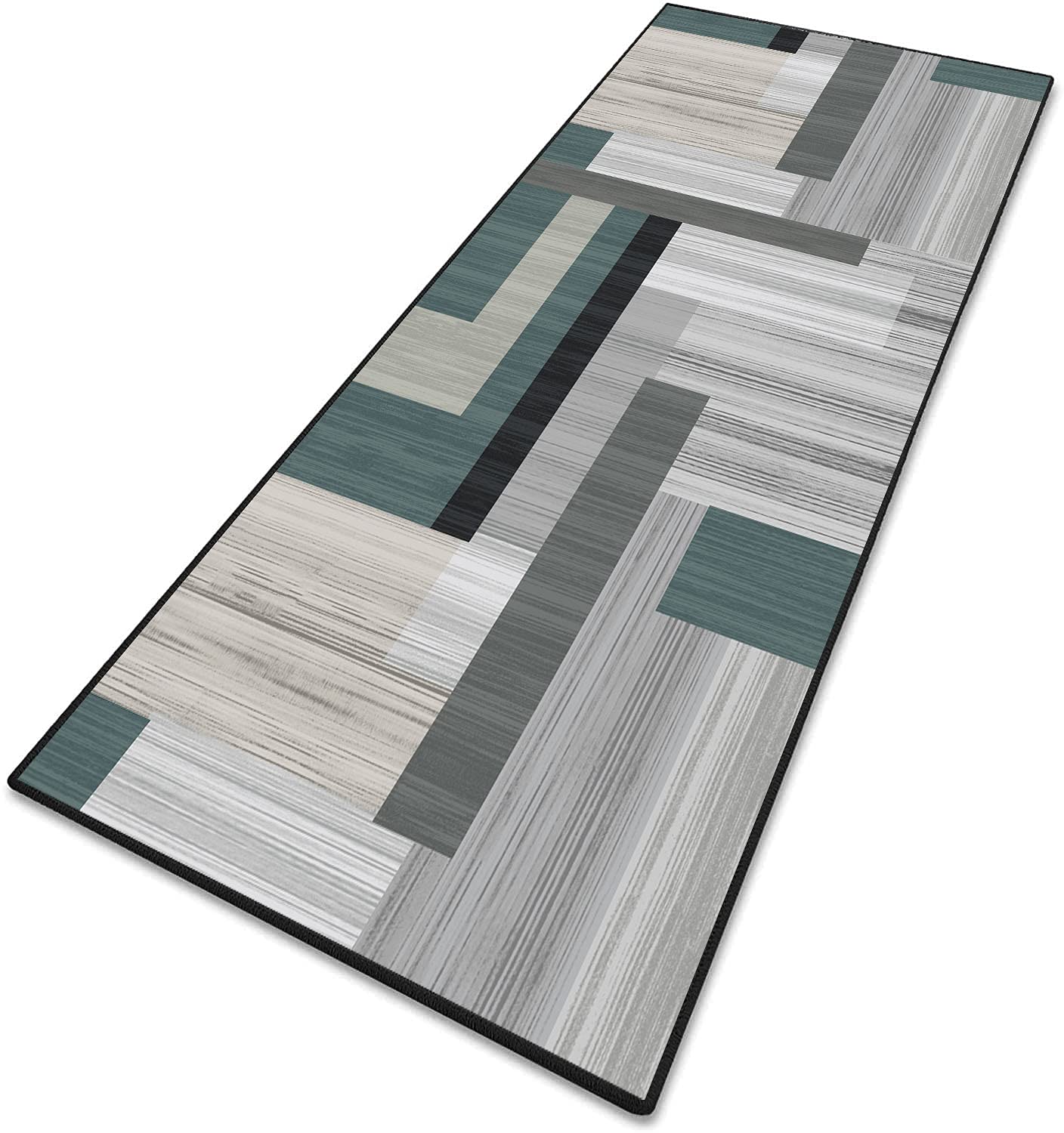 Tapis de bain antidérapant lavable 120x220 cm confortable effet 3D haut de gamme