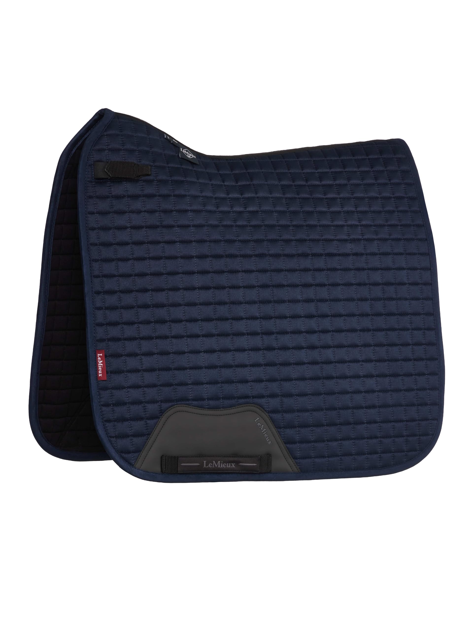 LeMieux Suede Dressage Square - Equestrian Saddle Pad - High Wither - Navy - Small/Medium