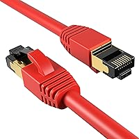 Vista 11 de Cables Direct Online Cable de Parche Ethernet SFTP Cat8 Amarillo de 7 Pies 40Gbps 2000Mhz Conexión Cobre Blindado 26AWG RJ45 Retrocompatible