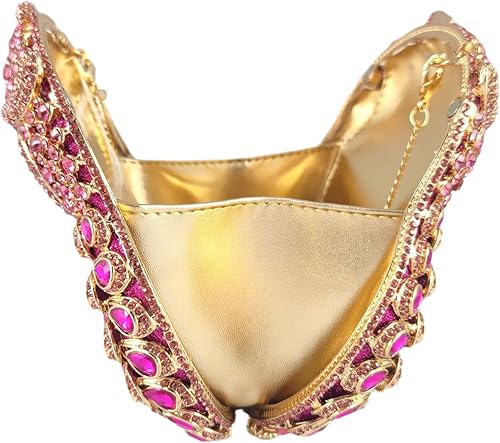 Miniatura 7 de Boutique De FGG Mini bolso de mano de cristal para fiesta de búho para mujer, bolsos de noche de animales, bolso de mano con diamantes de imitación