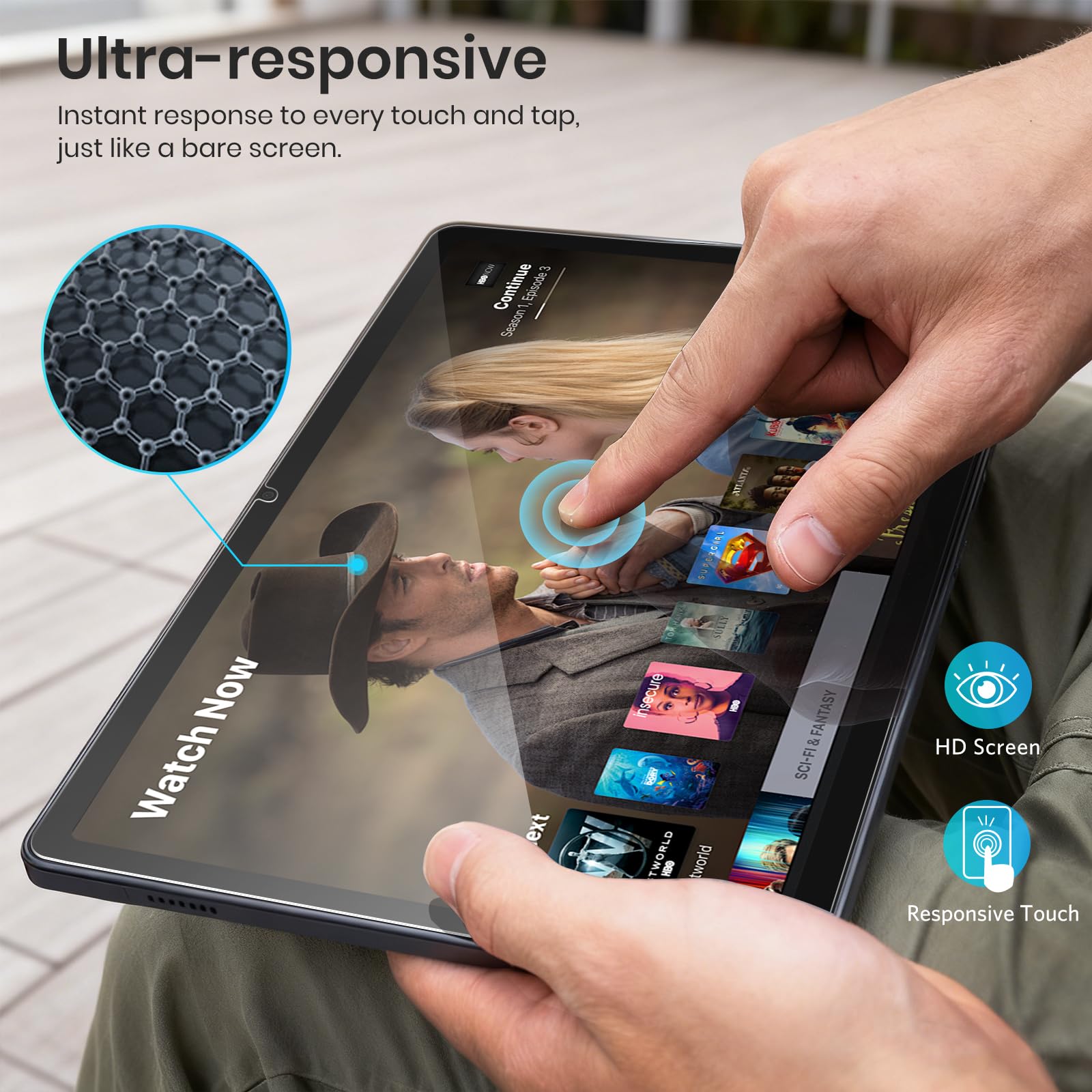 CoBak 2-Pack Tempered Glass Screen Protector for Samsung Galaxy Tab A11 Plus (A11+) 2025 / Tab A9 Plus (A9+) 2023 11-inch, Installation Frame, 9H Hardness, Anti-Scratch