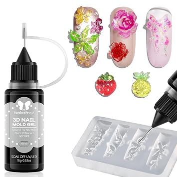 3D Nail Mold Gel, 15g Clear Soft Sculpting Gel Bottle