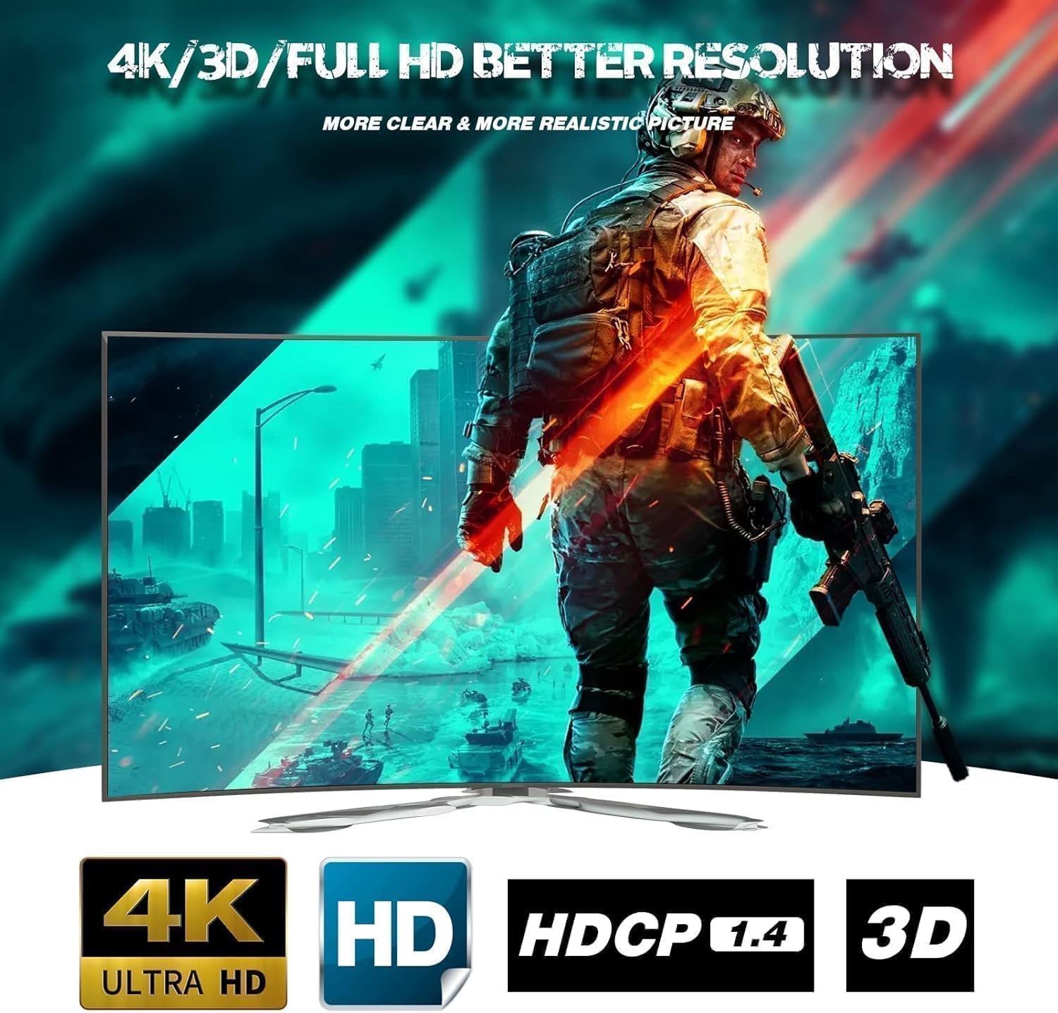HDMI Splitter 1 entrée 2 Sorties - 4K Répartiteur hdmi 1 Input 2 Output pour Lecteurs DVD Consoles de Jeux appareils de Streaming - Miroir Uniquement ne Pas étendre