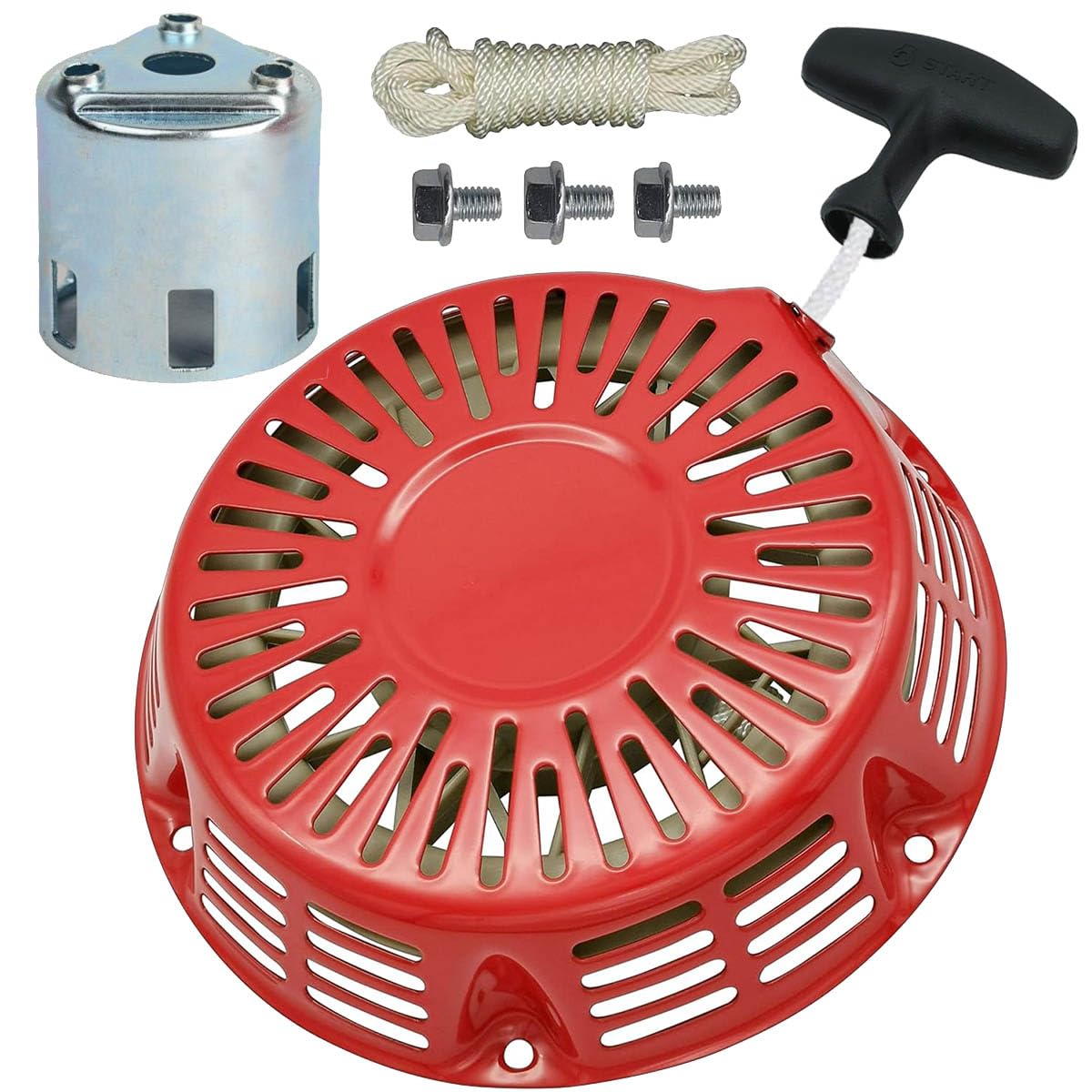 ZAMDOE GX340 GX390 Arrancador de Retroceso Conjunto de Arranque por tracción para Honda GX610 GX620 11hp 13hp Motor de Arranque de Retroceso reemplaza 28400-ZE3-W01ZA 28400-ZE3-W02ZP 28400-ZE3-W01ZP
