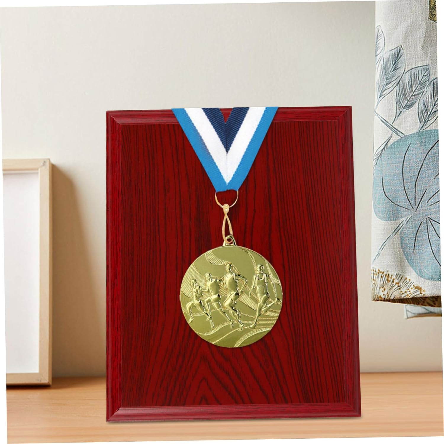 Medal Display Holder Plaque Modern Minimalist Award Display Board for Badges Trophies and Medals Durable Wall Decor for Home Office Study for Marathon
