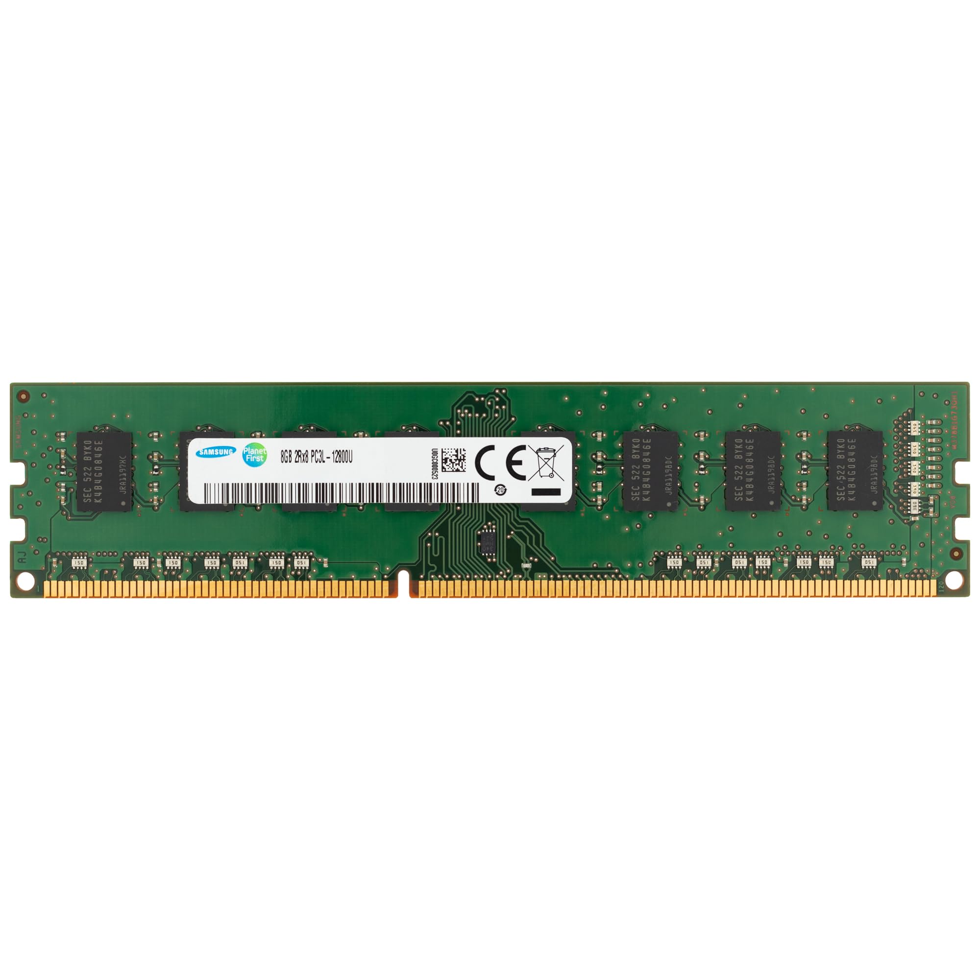 Samsung 8GB DDR3/DDR3L 1600MHz PC3L-12800 (PC3-12800) CL11 UDIMM 2Rx8 Dual Rank 1.35V Non-ECC DIMM 240-Pin Desktop PC RAM Memory
