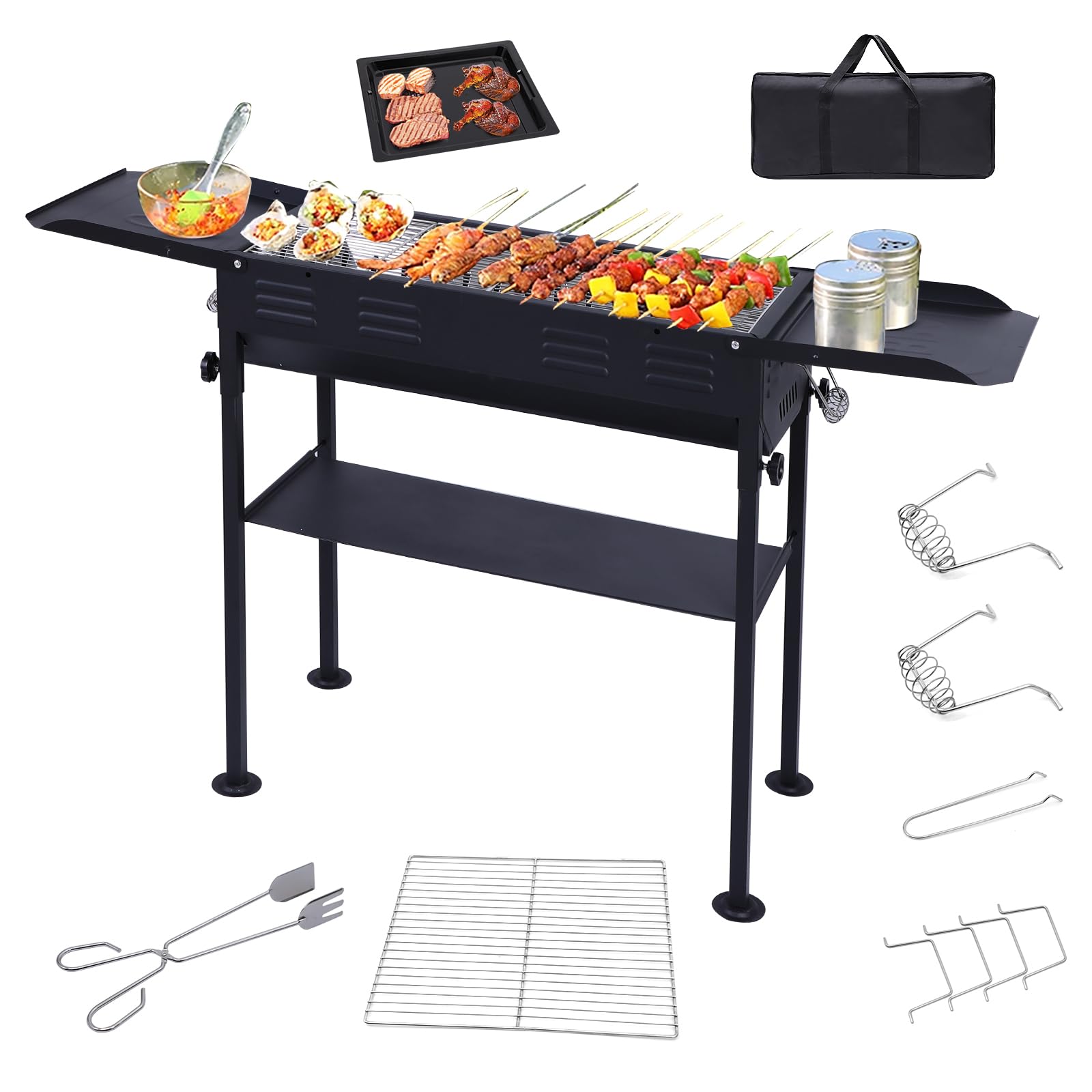 Amazon.com : WGOS Barbecue Grill, Charcoal Grill for BBQ, Portable