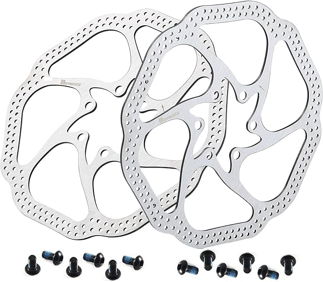 Dymoece Bicycle Disc Brake Rotors 160mm / 180mm 6-Hole Compatible with Mountain Bike MTB Road Bike BMX