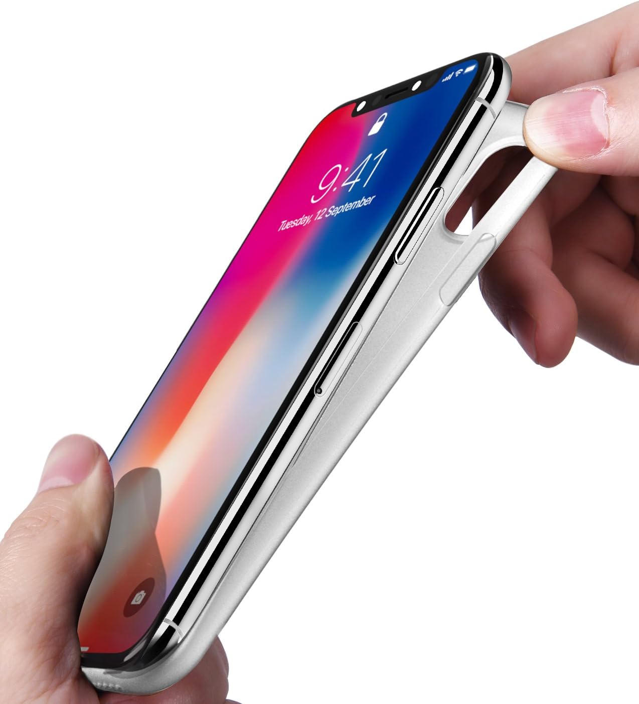 TOZO for iPhone X Case PP 0.35mm World's est Protect Hard Case Semi Transparent Light Weight Matte White