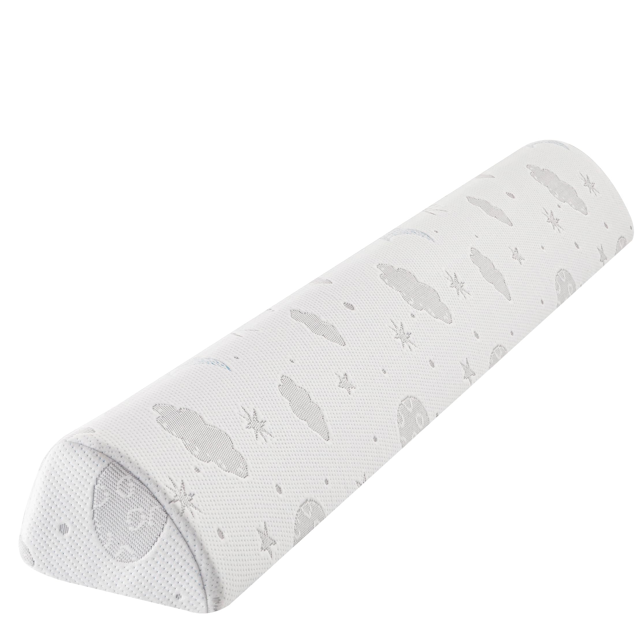 Kohentact Bed Rail Bumpers for Toddlers - Unique Semi-Teardrop Foam Guard with Non-Slip Grip, Breathable Air Layer Cover, Waterproof & Washable Space-Saving Bed Safety Rail for Kids and Seniors