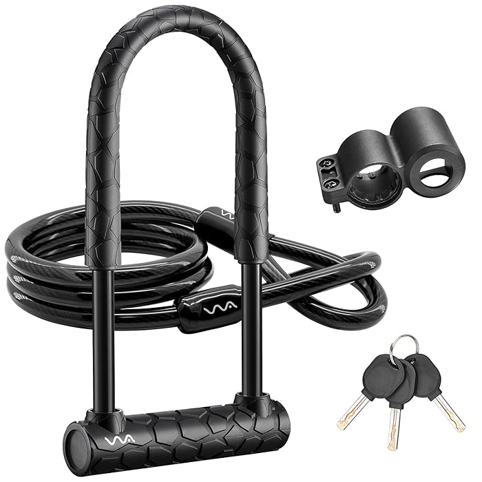 Buy Bike U Lock,20mm Heavy Duty Combination Bicycle u Lock Shackle 4ft