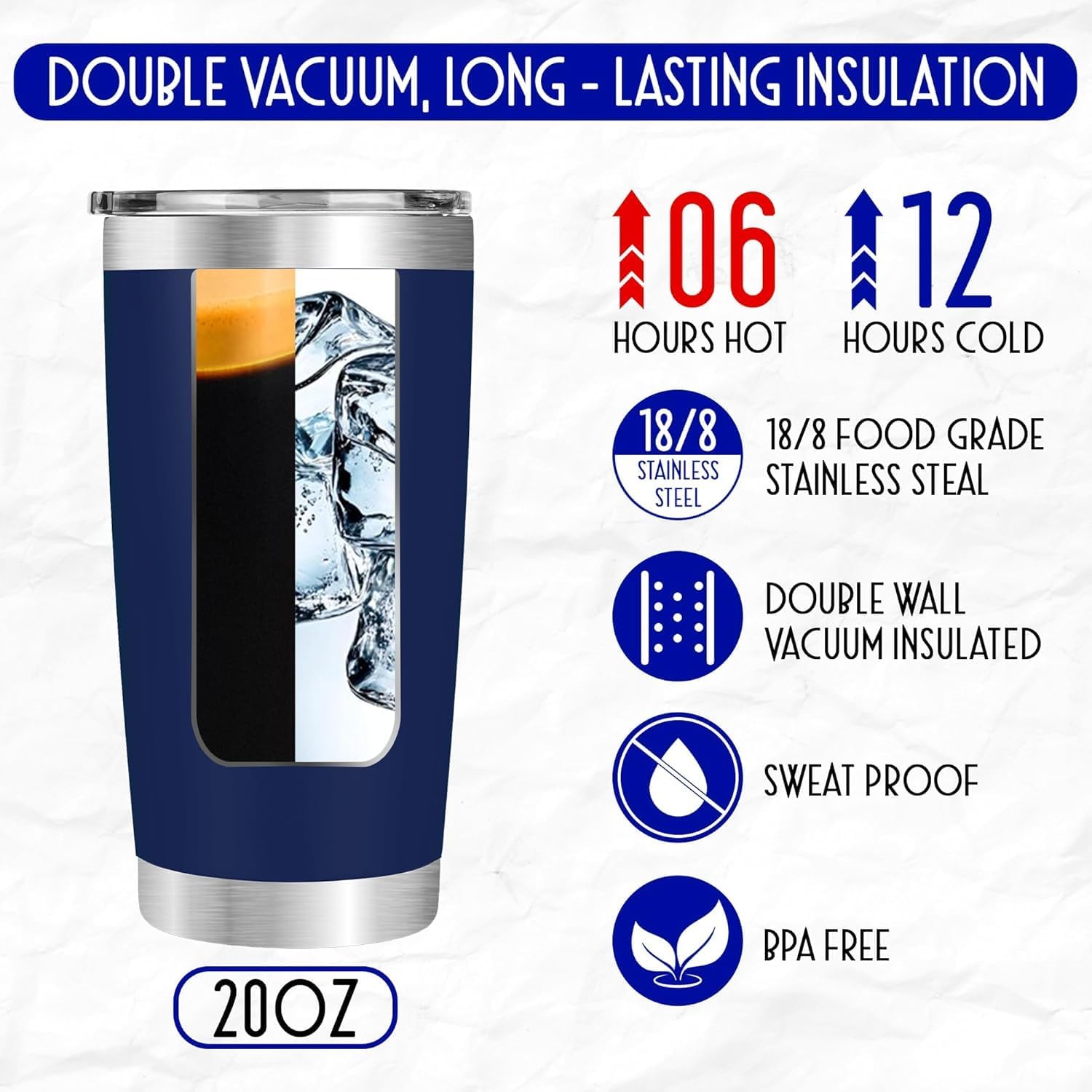 Retirement Gifts for Men 2026 - Retired Not My Problem Anymore - Retirement Tumbler for Him, Father, Husband - Retired Gifts for Men, Navy Tumbler 20 Oz, Fathers Day, Christmas Gift - Image 3